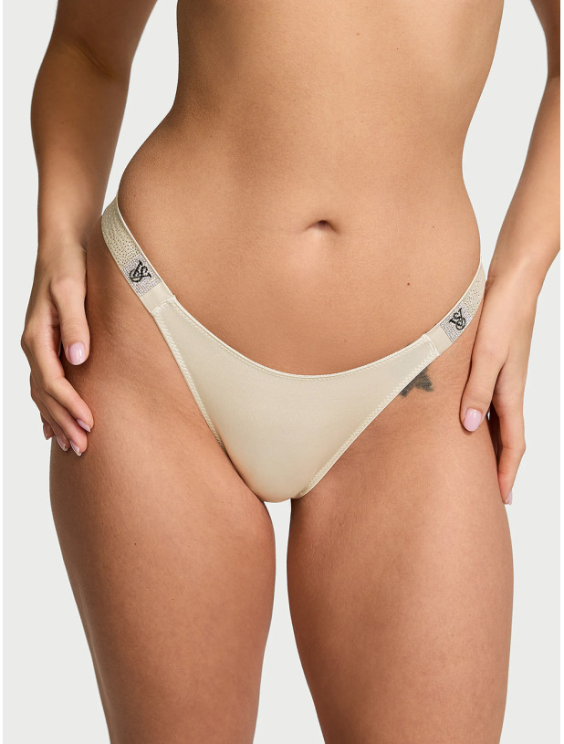 Комплект Білизни зі Стразами Victoria's Secret Very Sexy Scattered Shine Strap Lightly Lined Low-Cut Demi Bra & Scattered Shine Strap Brazilian Panty_8