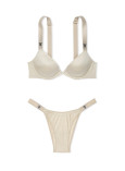 Комплект Білизни зі Стразами Victoria's Secret Very Sexy Scattered Shine Strap Lightly Lined Low-Cut Demi Bra & Scattered Shine Strap Brazilian Panty_1