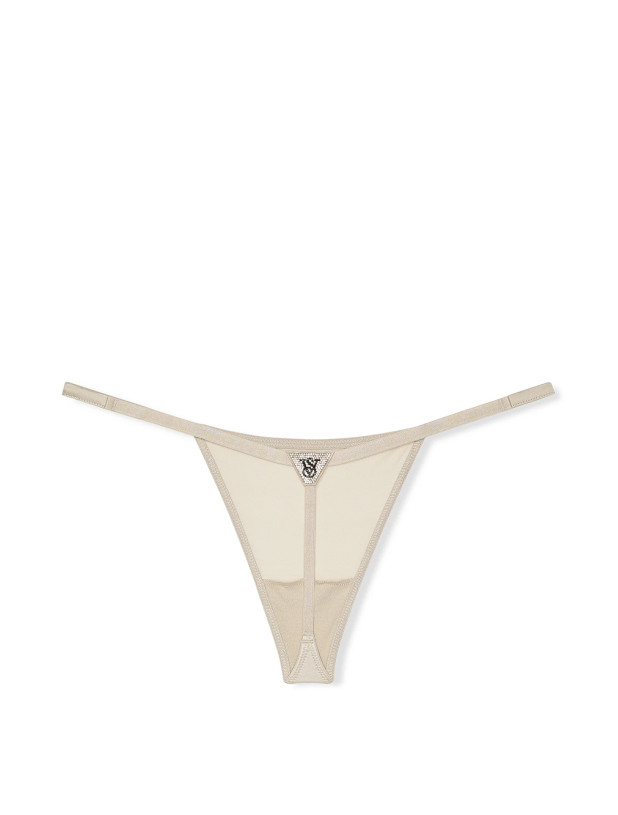 Комплект Білизни зі Стразами Victoria's Secret Very Sexy Scattered Shine Strap Lightly Lined Low-Cut Demi Bra & Scattered Shine Strap V-String Panty_6