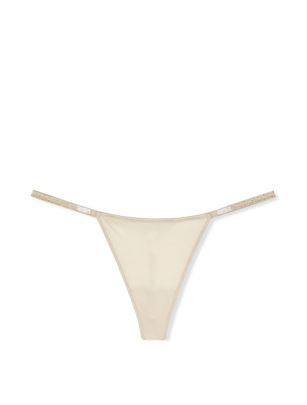 Комплект Білизни зі Стразами Victoria's Secret Very Sexy Scattered Shine Strap Lightly Lined Low-Cut Demi Bra & Scattered Shine Strap V-String Panty_5
