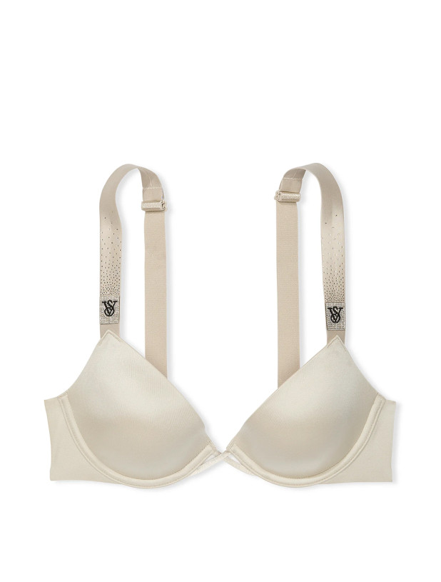 Комплект Білизни зі Стразами Victoria's Secret Very Sexy Scattered Shine Strap Lightly Lined Low-Cut Demi Bra & Scattered Shine Strap V-String Panty_2
