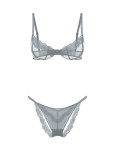 Комплект Білизни Victoria's Secret Very Sexy Sheer Shine Rose Unlined Low-Cut Demi Bra & Very Sexy Sheer Shine Rose String Bikini Panty_7