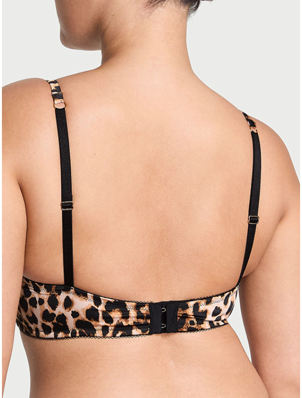 Комплект Білизни Victoria's Secret Very Sexy Rose Lace & Satin Unlined Plunge Demi Bra & Very Sexy Rose Lace-Trim Strappy Cut-Out V-String Panty_3