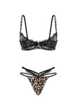 Комплект Білизни Victoria's Secret Very Sexy Rose Lace & Satin Unlined Plunge Demi Bra & Very Sexy Rose Lace-Trim Strappy Cut-Out V-String Panty_8