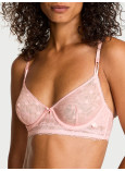 Комплект Белья с Кружевом Victoria's Secret Sexy Tee Sheer Heritage Unlined Demi Bra Top & Lacie Sheer Heritage String Thong Panty_4