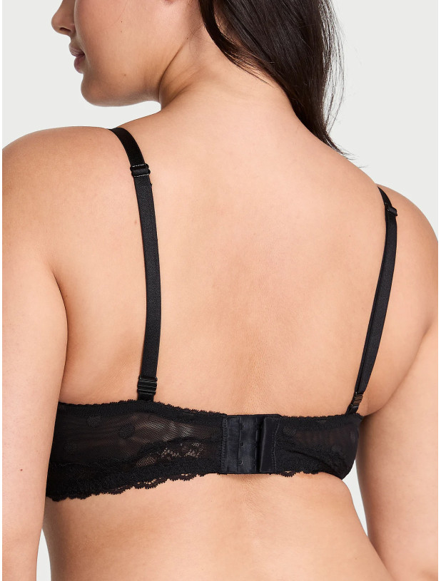Комплект Білизни з Мереживом Victoria's Secret Sexy Tee Sheer Heritage Unlined Demi Bra Top & Lacie Sheer Heritage Thong Panty_9