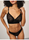 Комплект Білизни з Мереживом Victoria's Secret Sexy Tee Sheer Heritage Unlined Demi Bra Top & Lacie Sheer Heritage Thong Panty_2