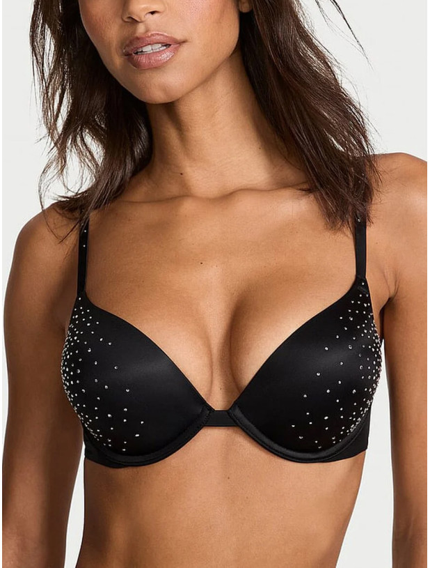 Комплект Білизни зі Стразами Victoria's Secret Very Sexy Bombshell Add-2-Cups Sparkle Crystal Shine Strap Push-Up Bra & Sparkle Crystal Shine Strap Brazilian Panty_2