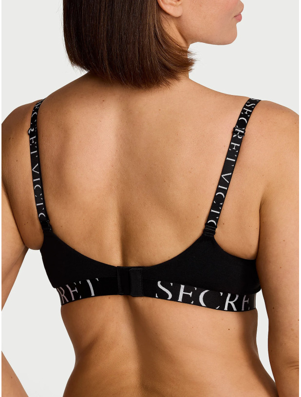 Комплект Білизни Пуш-ап Victoria's Secret The T-shirt Perfect Shape Cotton Logo Push-Up Bra & Logo Cotton Brief Panty_3