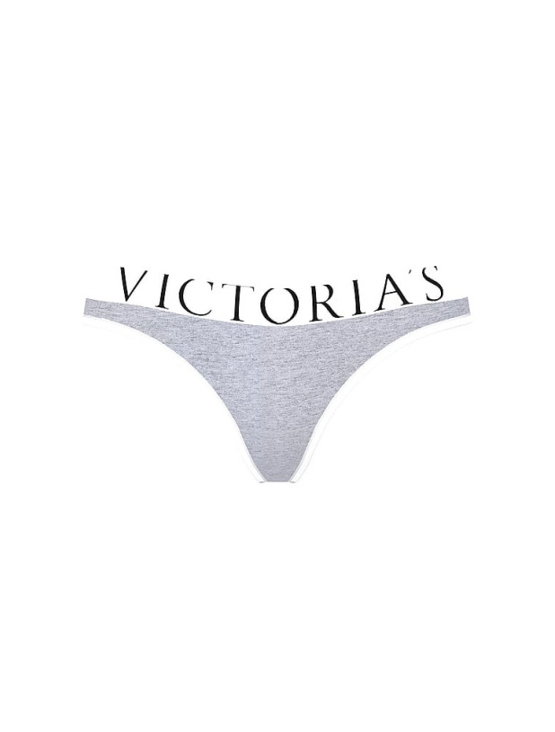 Комплект Білизни Пуш-ап Victoria's Secret The T-shirt Perfect Shape Cotton Logo Push-Up Bra & Logo Cotton Thong Panty_3