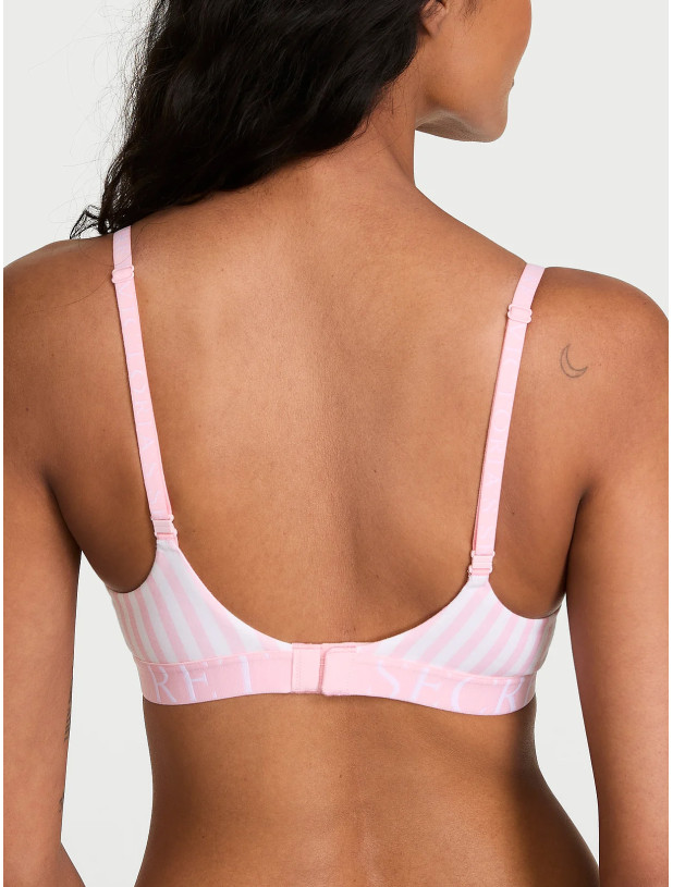 Комплект Білизни Пуш-ап Victoria's Secret The T-shirt Perfect Shape Cotton Logo Push-Up Bra & Logo Cotton Brief Panty_6