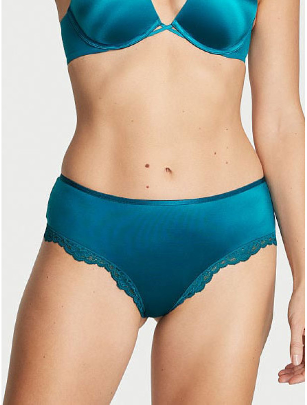 Комплект Білизни зі Стразами Victoria's Secret Very Sexy Shine Strap Lace Push-Up Corset Top & Lace-trim Cheeky Panty_5
