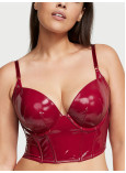 Комплект Білизни Victoria's Secret Very Sexy Midnight Affair Faux Patent Leather Push-Up Corset Top & Midnight Affair Thong Panty_2