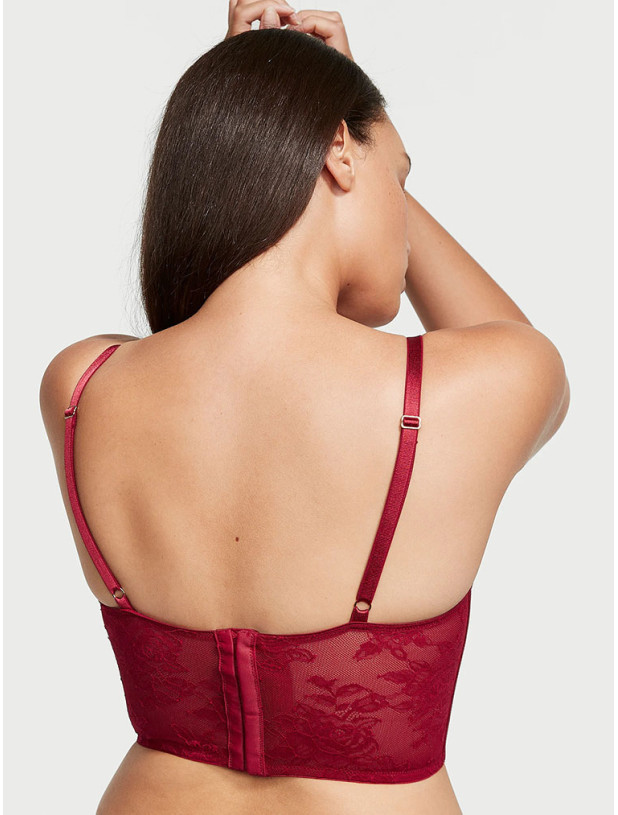 Комплект Білизни Victoria's Secret Very Sexy Midnight Affair Faux Patent Leather Push-Up Corset Top & Midnight Affair Thong Panty_4