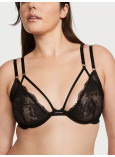 Комплект Білизни Victoria's Secret Very Sexy Fishnet Lace Unlined Low-Cut Demi Bra & Lace Adjustable V-String Panty_7