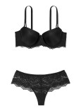 Комплект Білизни Victoria's Secret Dream Angels Wicked Unlined Smooth Balconette Bra & Lace Hipster Thong Panty_1