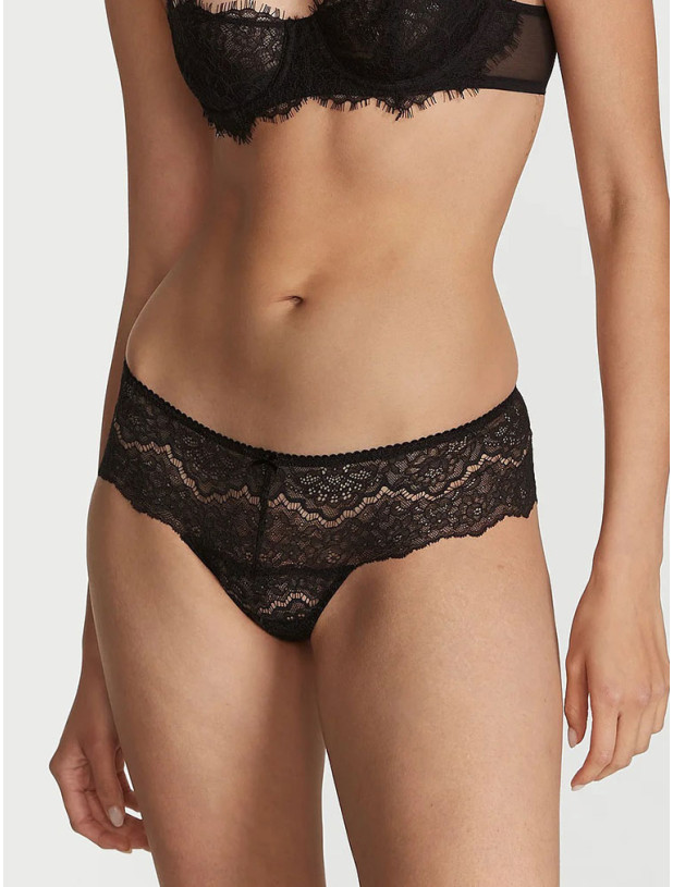 Комплект Білизни Victoria's Secret Dream Angels Wicked Unlined Smooth Balconette Bra & Lace Hipster Thong Panty_6