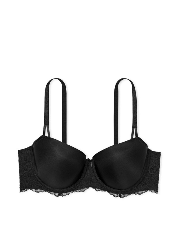Комплект Білизни Victoria's Secret Dream Angels Wicked Unlined Smooth Balconette Bra & Lace Hipster Thong Panty_2