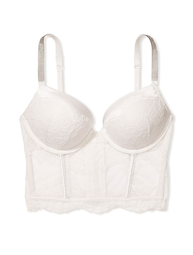Комплект Білизни зі Стразами Victoria's Secret Very Sexy Bombshell Add-2-Cups Push-Up Corset Top & Cheekini Panty_3