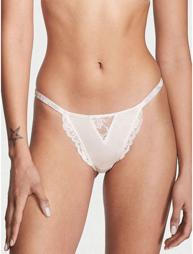 Комплект Білизни зі Стразами Victoria's Secret Very Sexy Bombshell Add-2-Cups Push-Up Corset Top & Cheekini Panty_7