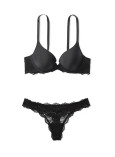 Комплект Білизни Victoria's Secret Dream Angels Lightly-Lined Full Coverage Bra & Floral Lace Thong Panty_1