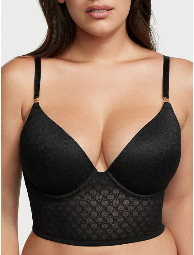 Комплект Білизни з Корсетом Victorias Secret Very Sexy Icon by Victoria's Secret Push-Up Corset Top & Lace Adjustable String Thong Panty_5