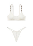 Комплект Білизни зі Стразами Victoria's Secret Very Sexy Shine Strap Lace Scoop Bralette & Very Sexy Shine Strap Lace V-String Panty_1