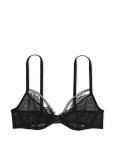 Комплект Білизни зі Стразами Victoria's Secret Very Sexy Shine Strappy Unlined Lace Low-Cut Demi Bra & Shine Strap Cutout Back Brazilian Panty_5