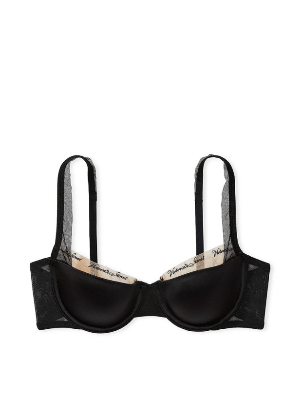 Комплект Білизни Victoria's Secret Very Sexy Smooth Logo Embroidery Lightly Lined Balconette Bra & Logo Embroidery Adjustable Thong Panty_3