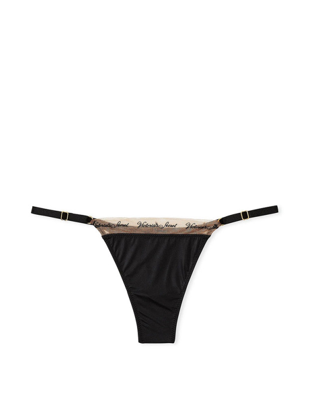 Комплект Білизни Victoria's Secret Very Sexy Smooth Logo Embroidery Lightly Lined Balconette Bra & Logo Embroidery Adjustable Thong Panty_7