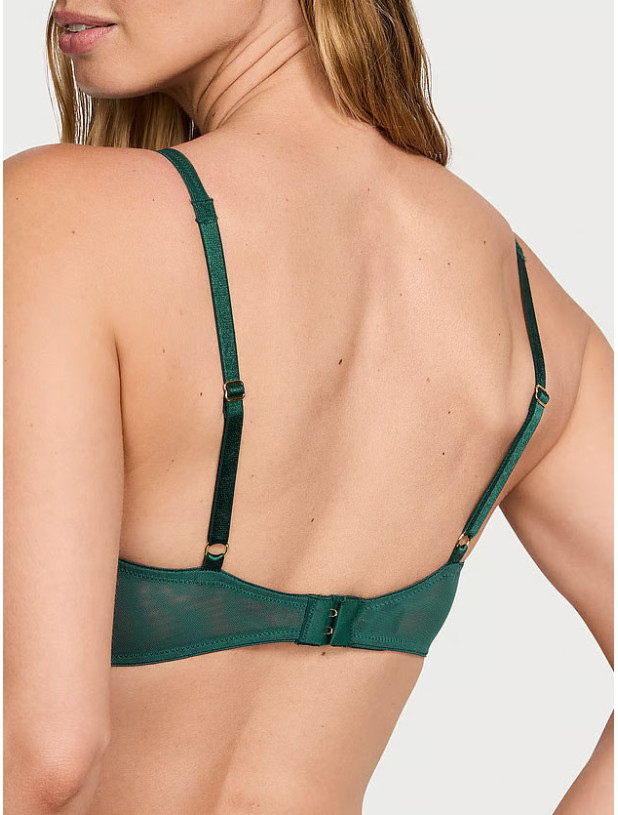 Комплект Білизни Victoria's Secret Very Sexy Smooth Logo Embroidery Lightly Lined Balconette Bra & Logo Embroidery Adjustable Thong Panty_5