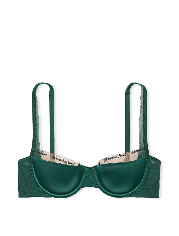 Комплект Білизни Victoria's Secret Very Sexy Smooth Logo Embroidery Lightly Lined Balconette Bra & Logo Embroidery Adjustable Thong Panty_3