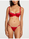 Комплект Білизни Victoria's Secret Very Sexy Smooth Logo Embroidery Lightly Lined Balconette Bra & Logo Embroidery Adjustable Thong Panty_1