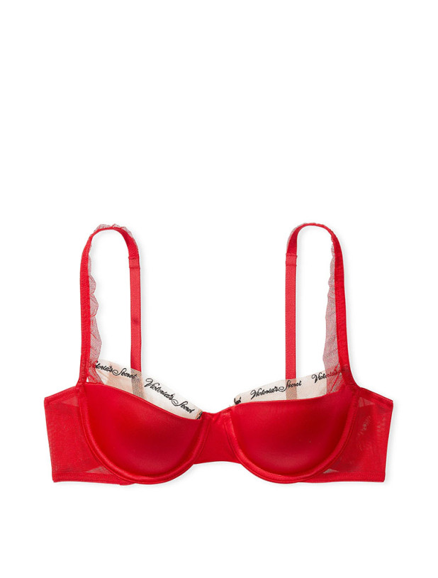Комплект Білизни Victoria's Secret Very Sexy Smooth Logo Embroidery Lightly Lined Balconette Bra & Logo Embroidery Adjustable Thong Panty_6