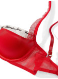 Комплект Білизни Victoria's Secret Very Sexy Smooth Logo Embroidery Lightly Lined Balconette Bra & Logo Embroidery Adjustable Thong Panty_8
