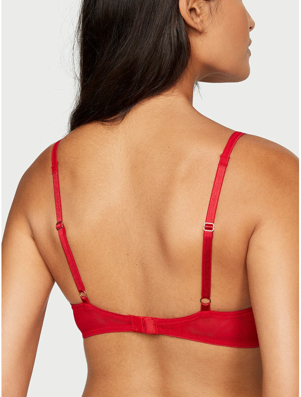 Комплект Білизни Victoria's Secret Very Sexy Smooth Logo Embroidery Lightly Lined Balconette Bra & Logo Embroidery Adjustable Thong Panty_3