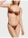 Комплект Білизни Victoria's Secret Very Sexy Smooth Logo Embroidery Lightly Lined Balconette Bra & Logo Embroidery Adjustable Thong Panty_1
