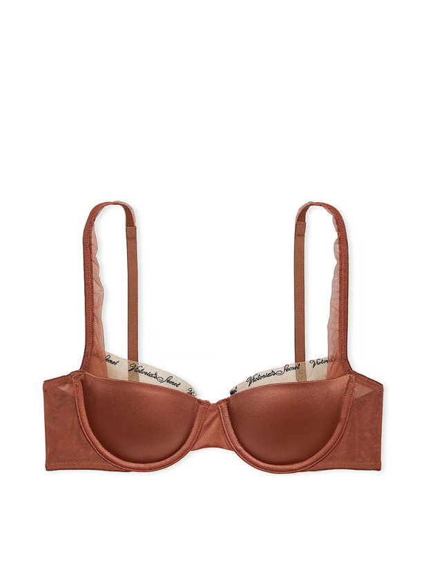 Комплект Білизни Victoria's Secret Very Sexy Smooth Logo Embroidery Lightly Lined Balconette Bra & Logo Embroidery Adjustable Thong Panty_3