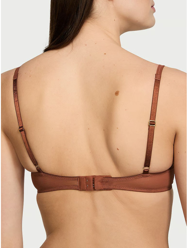 Комплект Білизни Victoria's Secret Very Sexy Smooth Logo Embroidery Lightly Lined Balconette Bra & Logo Embroidery Adjustable Thong Panty_5