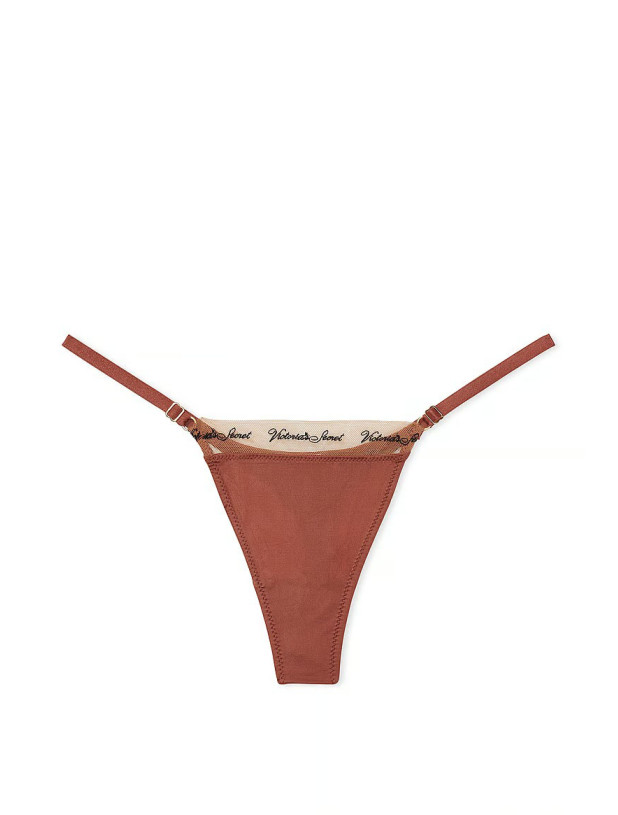 Комплект Білизни Victoria's Secret Very Sexy Smooth Logo Embroidery Lightly Lined Balconette Bra & Logo Embroidery Adjustable Thong Panty_6