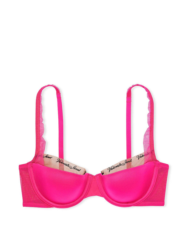 Комплект Білизни Victoria's Secret Very Sexy Smooth Logo Embroidery Lightly Lined Balconette Bra & Logo Embroidery Adjustable Thong Panty_4