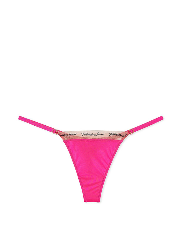 Комплект Білизни Victoria's Secret Very Sexy Smooth Logo Embroidery Lightly Lined Balconette Bra & Logo Embroidery Adjustable Thong Panty_5