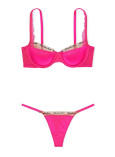 Комплект Білизни Victoria's Secret Very Sexy Smooth Logo Embroidery Lightly Lined Balconette Bra & Logo Embroidery Adjustable Thong Panty_1