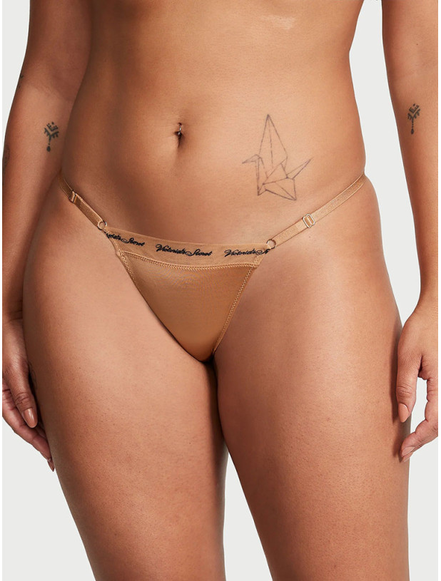 Комплект Білизни Victoria's Secret Very Sexy Smooth Logo Embroidery Lightly Lined Balconette Bra & Logo Embroidery Adjustable Thong Panty_6