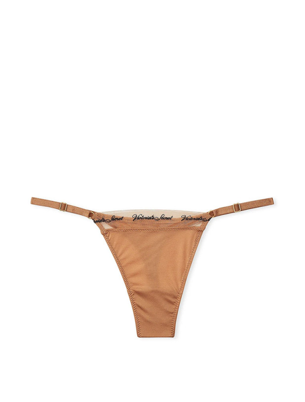 Комплект Білизни Victoria's Secret Very Sexy Smooth Logo Embroidery Lightly Lined Balconette Bra & Logo Embroidery Adjustable Thong Panty_5