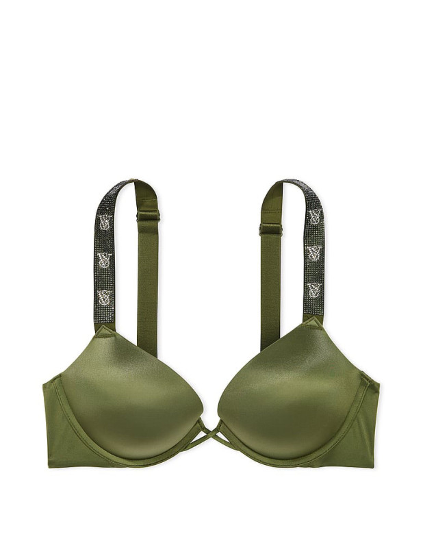 Комплект Білизни зі Стразами Victoria's Secret Very Sexy Bombshell Add-2-Cups Shine Strap Push-Up Bra& Shine Strap Thong Panty_7