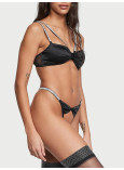 Комплект Білизни зі Стразами Victoria's Secret Very Sexy Shine Bow Satin Bralette & Shine Bow Satin Crotchless V-String Panty_1
