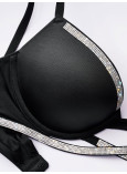 Комплект Білизни зі Стразами Victoria's Secret Very Sexy Shine Cradle Push-Up Bra & Double Shine Strap Smooth Thong Panty_4