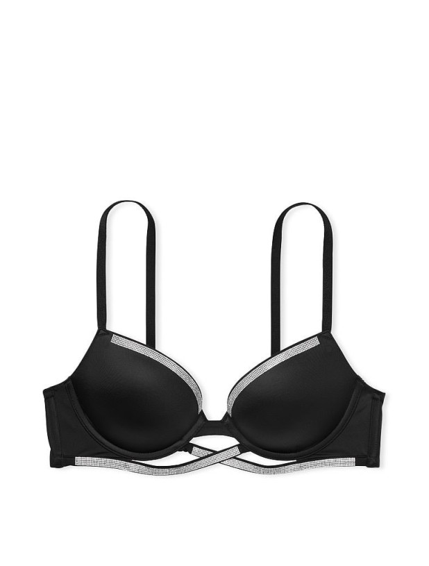 Комплект Білизни зі Стразами Victoria's Secret Very Sexy Shine Cradle Push-Up Bra & Double Shine Strap Smooth Thong Panty_5