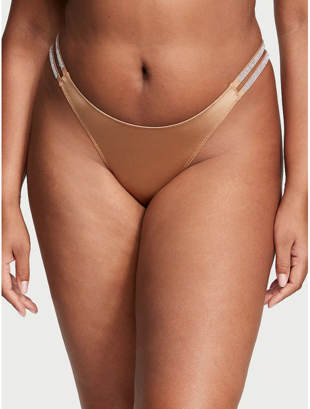 Комплект Білизни зі Стразами Victoria's Secret Very Sexy Shine Cradle Push-Up Bra & Shine Chain Strap Lace Brazilian Panty_8